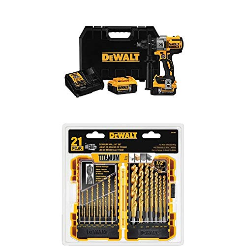 DEWALT Kit Bor/Obeng Tanpa Sikat Ion Lithium DCD991P2 2...