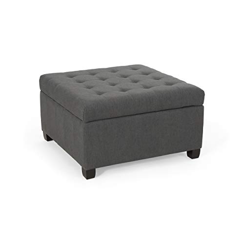 Christopher Knight Home Hedda Tufted Fabric Storage Ottoman