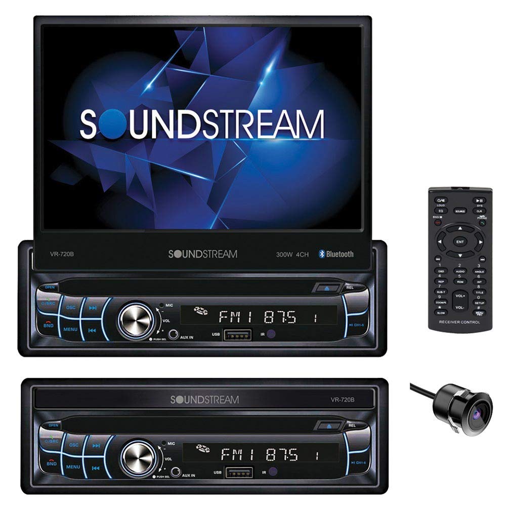 Soundstream VR-720B Single DIN Car Stereo DVD/CD Multim...