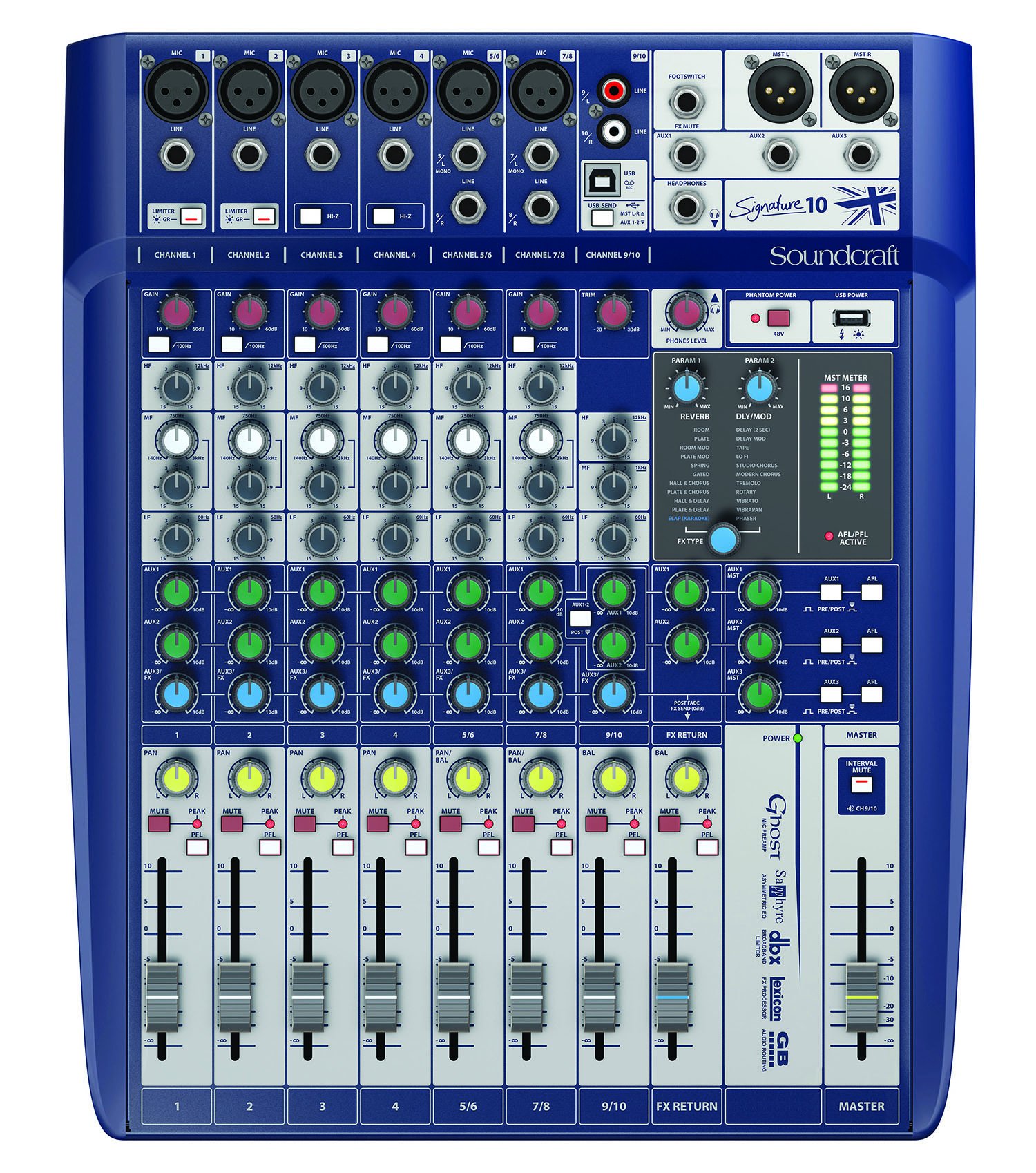 Soundcraft Mixer Analog Signature 10 10-Saluran ...