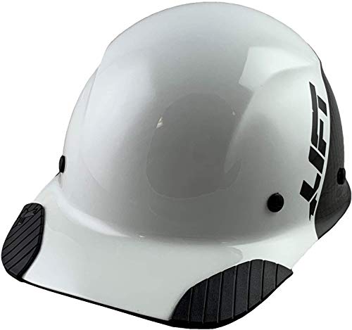 LIFT Safety DAX Carbon Fiber Cap Brim 50-50 (Putih/Hita...