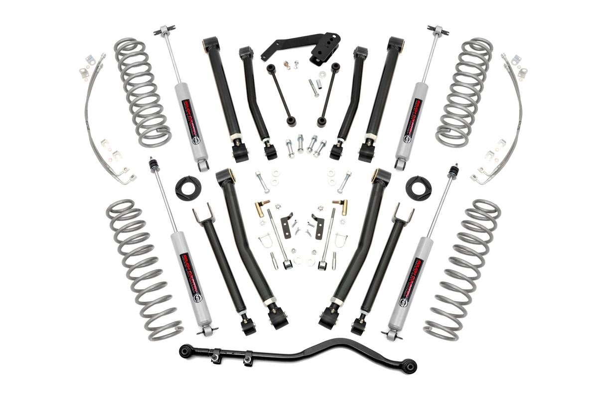 Rough Country Kit Pengangkat Seri X 4' untuk Jeep Wrangler JK Unlimited 07-18 - 67430