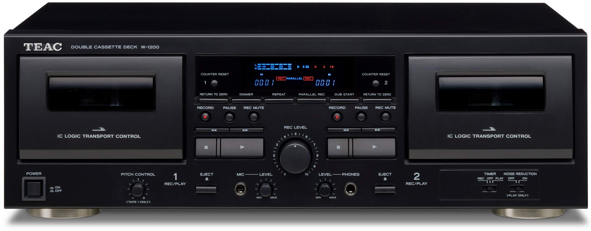 Teac Dek Kaset Ganda W-1200 dengan Perekam/USB/P...