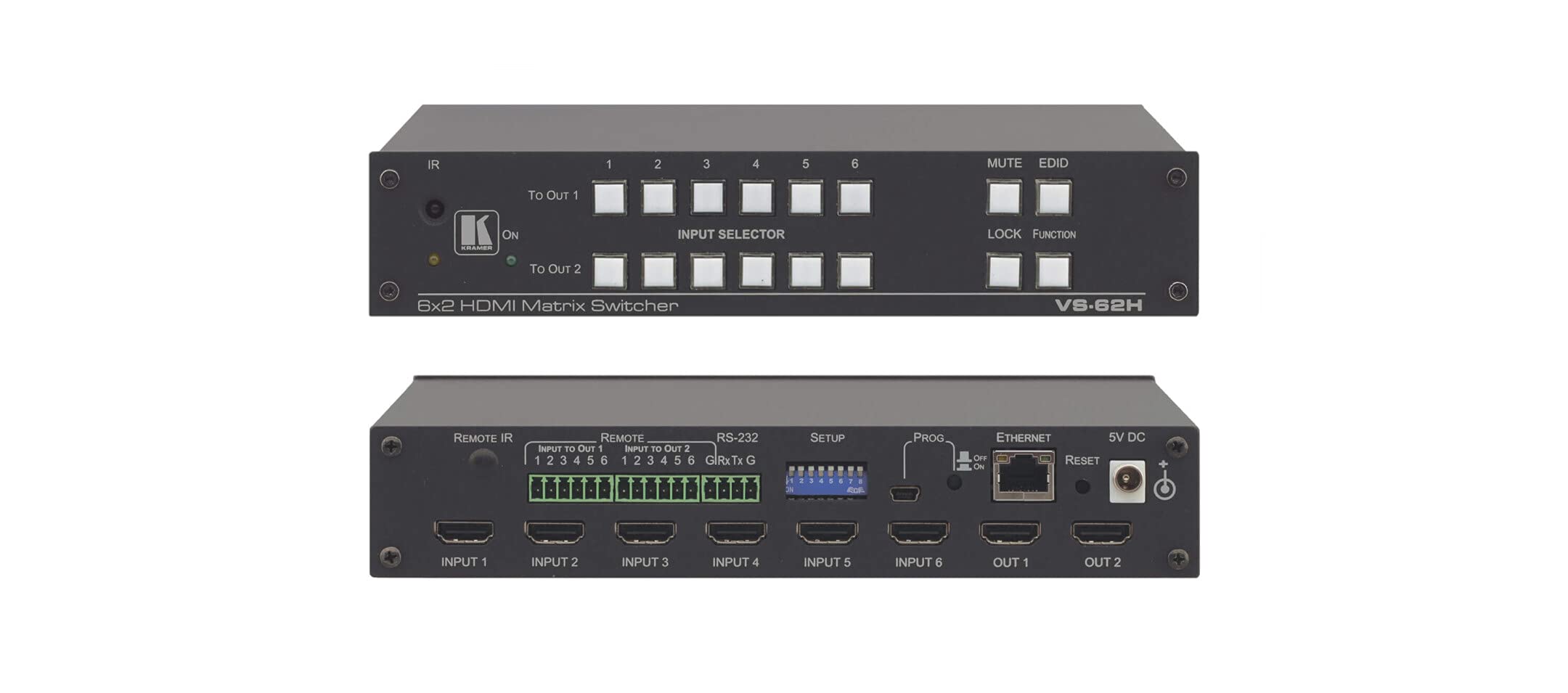 Kramer Pengalih Matriks HDMI 4K VS62H 6X2