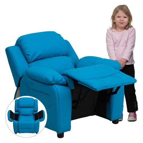 Flash Furniture Kursi Rebah Anak Berbahan Vinyl Kontemp...