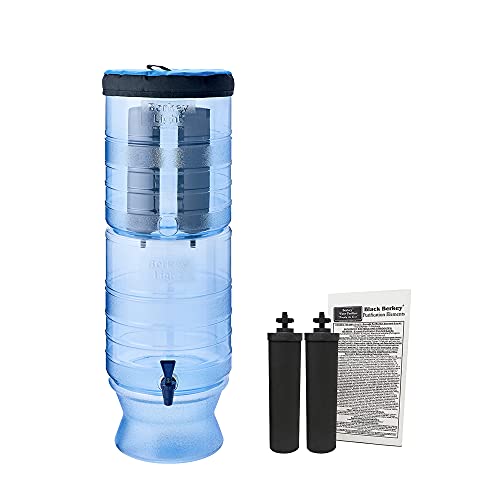 Berkey Filter Air Gravitasi Ringan dengan 2 Elemen Hita...