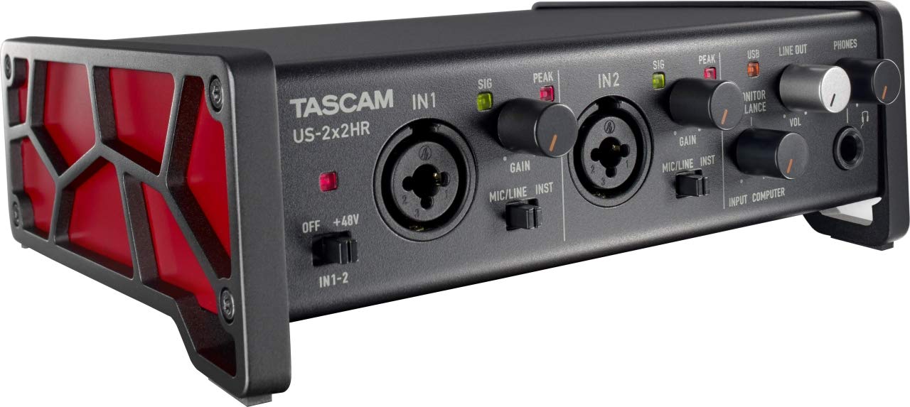 Tascam US-2x2HR 2 Mic 2IN/2OUT Antarmuka Audio U...