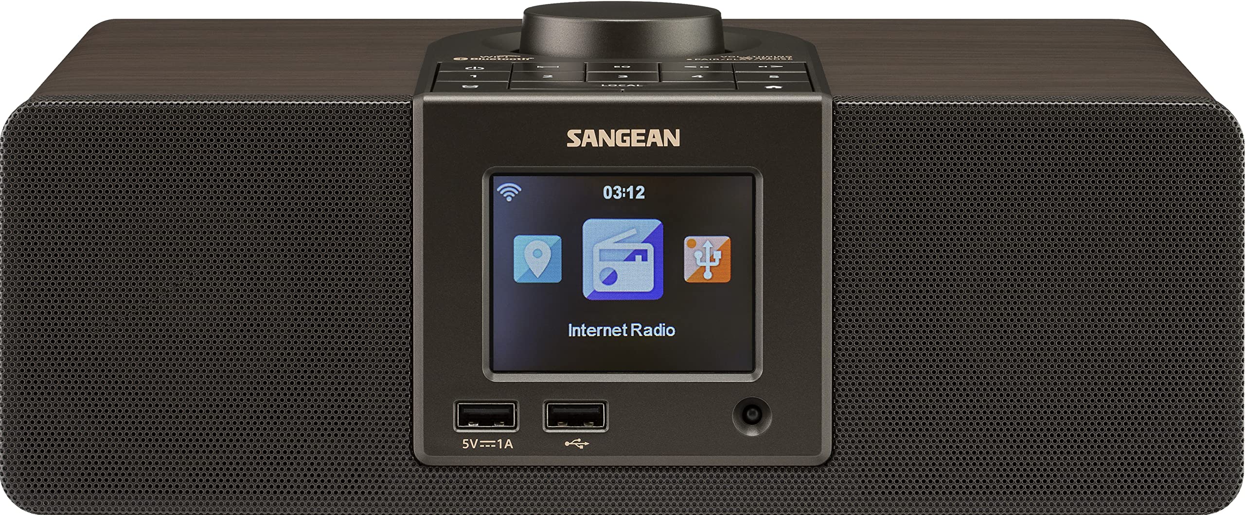 Sangean WFR-32 7-Watt Stereo Kabinet Kayu Radio Interne...