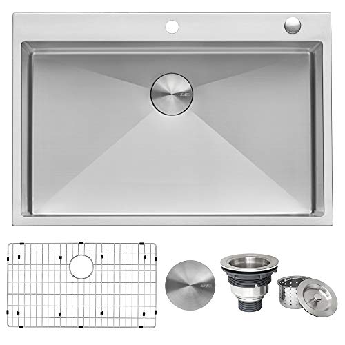 Ruvati Wastafel Dapur Stainless Steel Topmount Radius K...