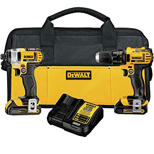 DEWALT Kit Kombo Bor dan Obeng Dampak MAX 20V (DCK280C2...