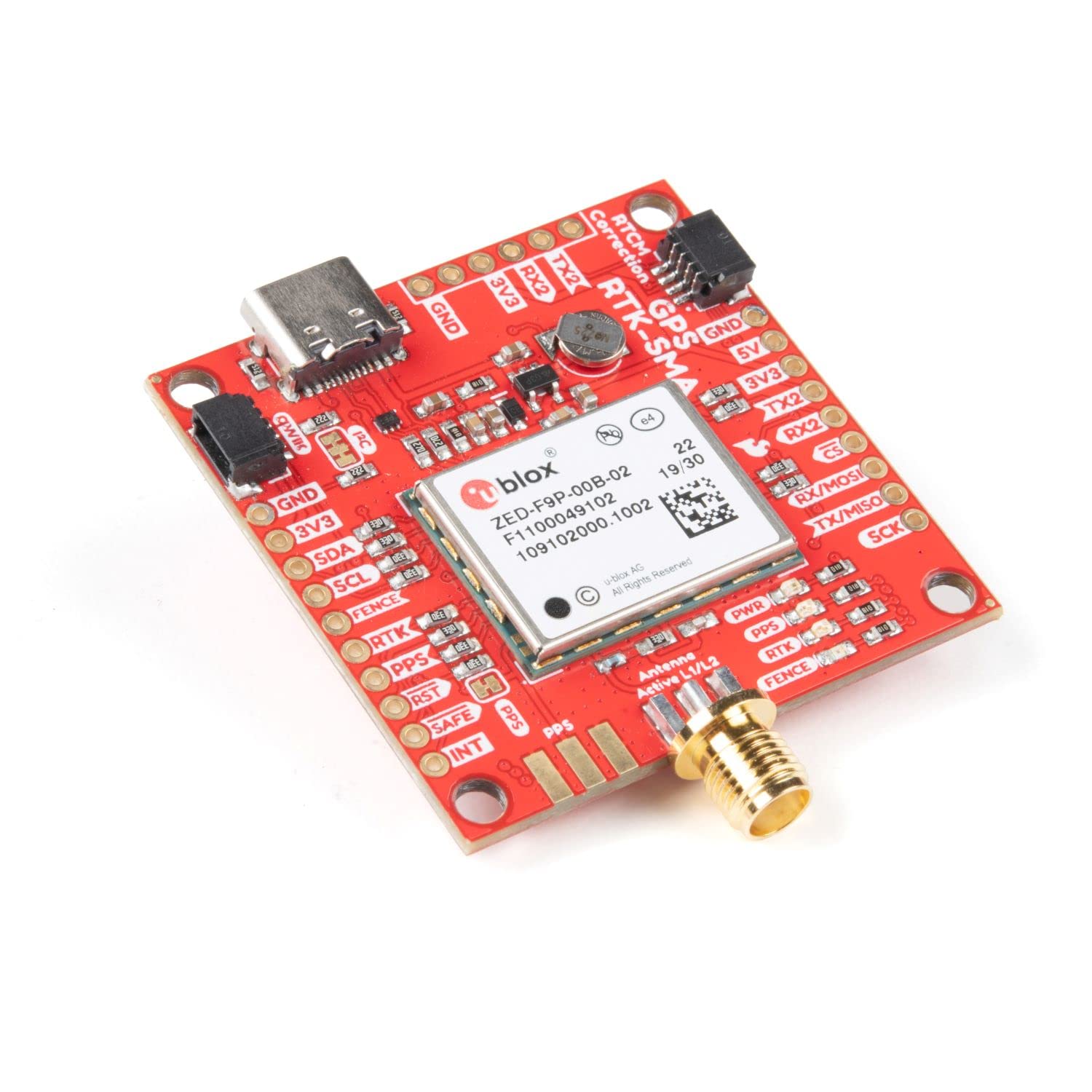 SparkFun GPS-RTK-SMA Breakout-ZED-F9P (Qwiic)-Penerimaa...