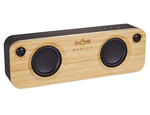 House of Marley , Get Together Bluetooth Portable Audio System - 3.5 Woofer & 1 Tweeters, 30m Wireless Range, 8 hour Playtime,Built In Battery, Sustainably Crafted, EM-JA006SB Signature Black