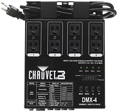 CHAUVET DJ Paket Peredup/Relai Lampu LED DJ DMX-4 | Aks...