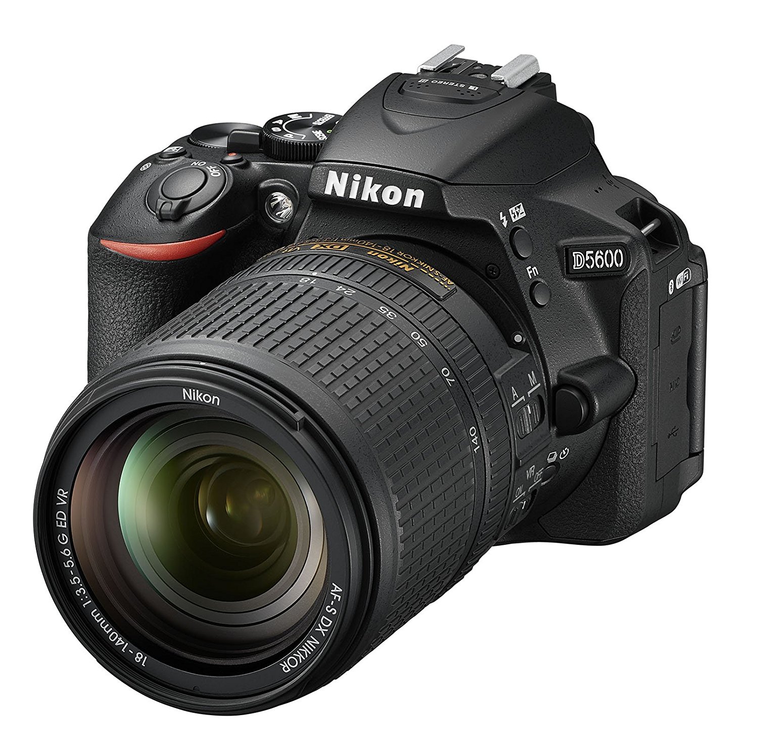 Nikon Kamera SLR digital format DX D5600 dengan AF-S DX NIKKOR 18-140mm f/3.5-5.6G ED VR