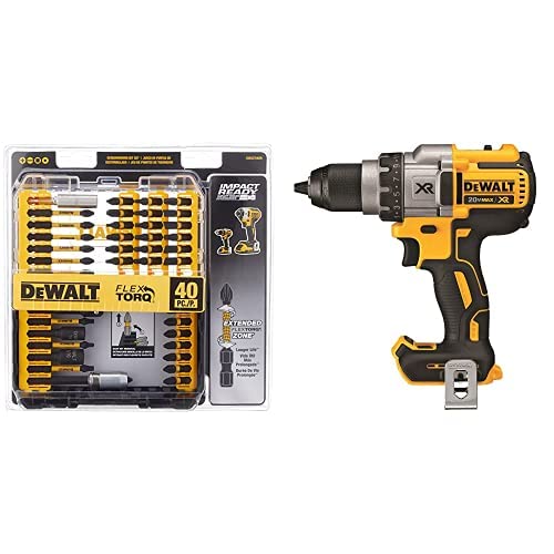 DEWALT Bor/Obeng Tanpa Sikat MAX XR 20V dengan 3 Kecepa...