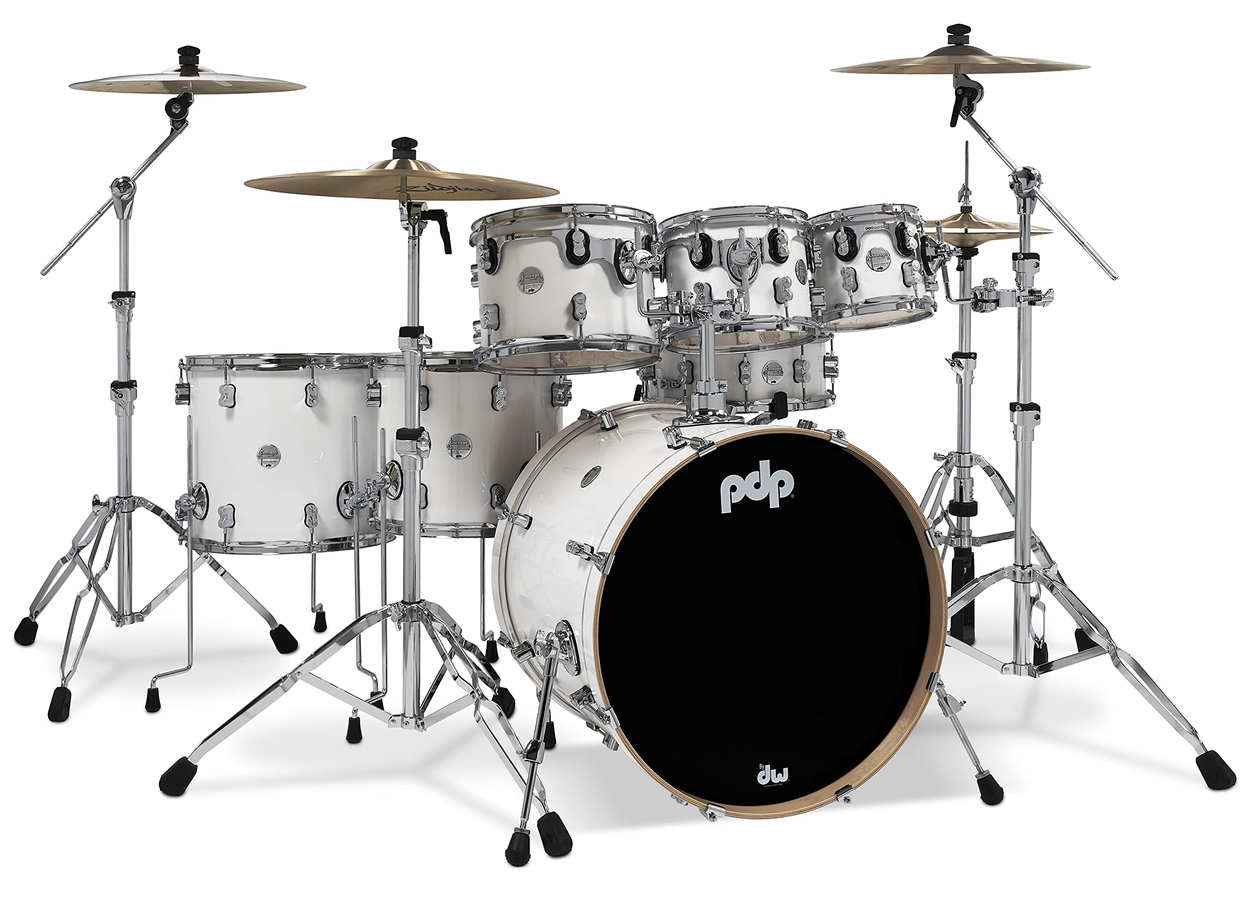 PACIFIC Paket PDP By DW 7-Piece Concept Maple Shell den...