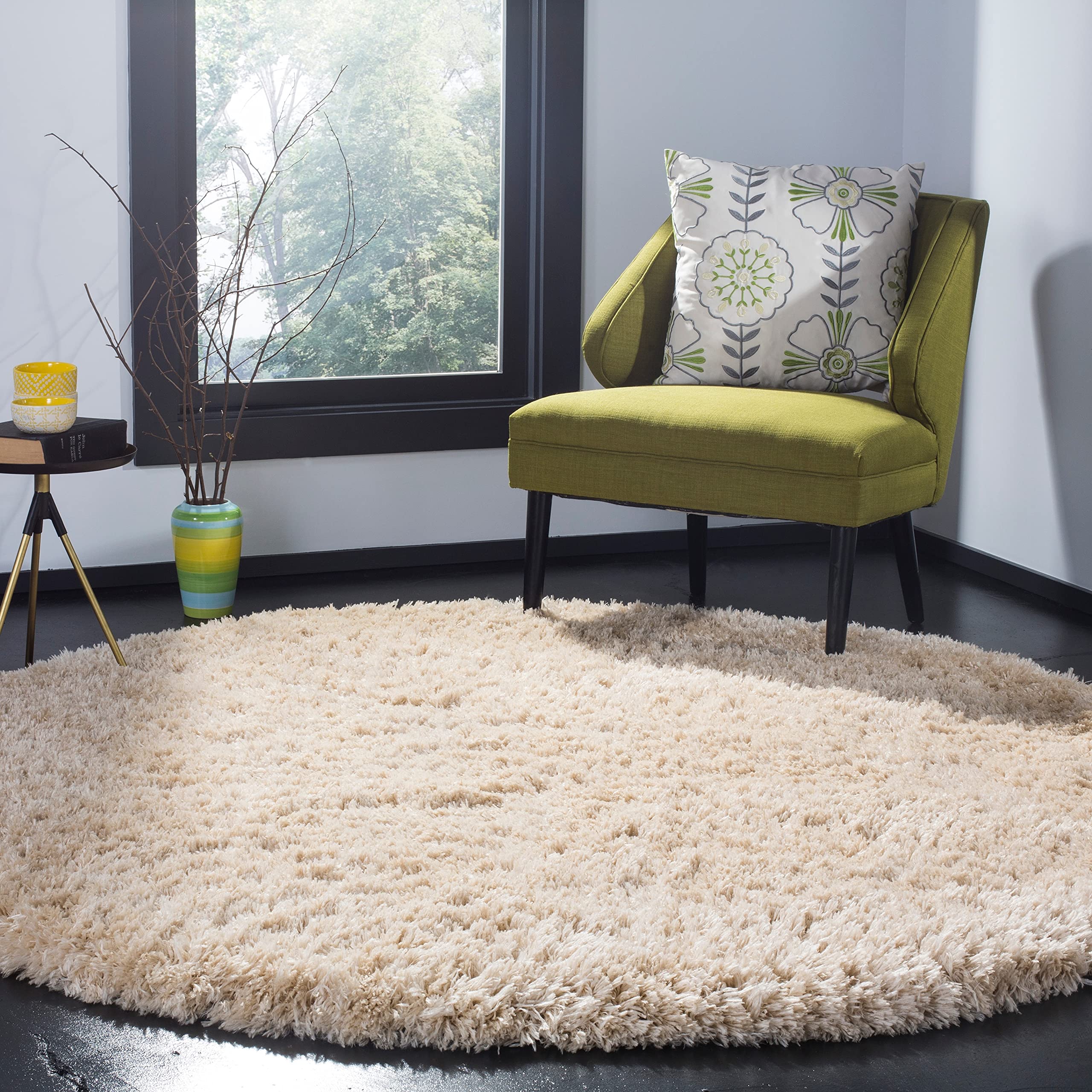 Safavieh Polar Shag Collection Area Rug - 4' Rou...