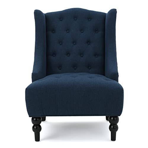 Christopher Knight Home Toddman High-Back Fabric Club Chair, Dark Blue