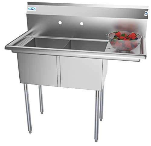 KoolMore Wastafel Dapur Komersial NSF Stainless Steel 2...