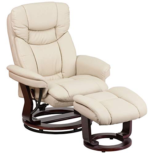 Flash Furniture Kursi Recliner dengan Ottoman | Kursi R...