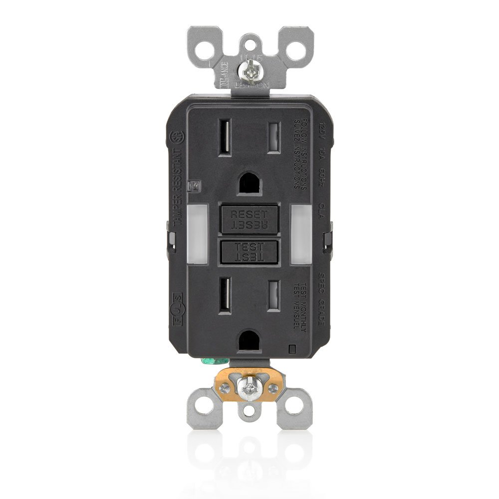 Leviton Self-Test SmartlockPro Slim GFCI Tamper-Resista...