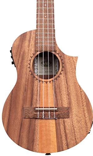 KALA Ukulele Tenor Tri-Top dari Kayu Jati dengan Pickup...