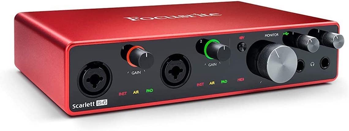 Focusrite Antarmuka Audio USB Scarlett 8i6 (Generasi ke...