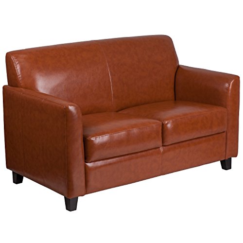 Flash Furniture Sofa Lembut Kulit Cognac Seri Diplomat ...