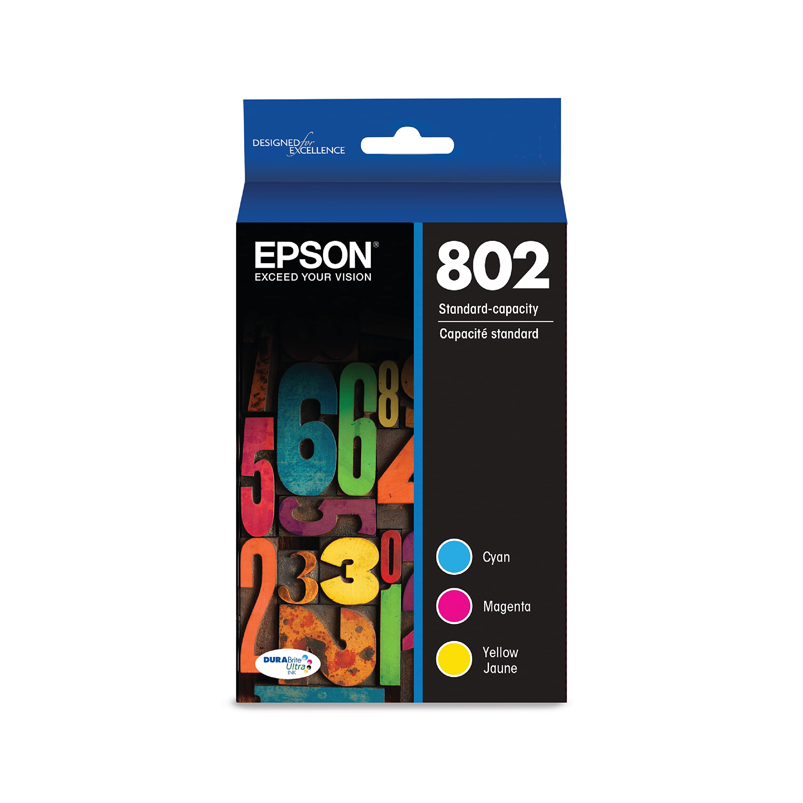 Epson Paket Kombo Warna Kapasitas Standar Tinta T802 DU...