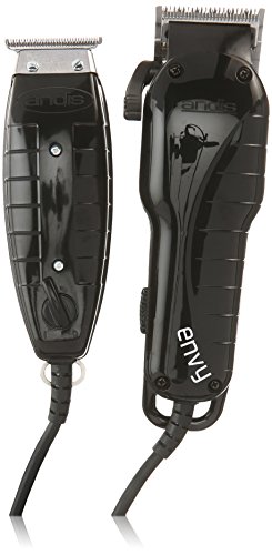 Andis Penata Rambut Combo Envy Clipper + T-Outliner Trimmer Hitam Combo Haircut Kit 66280