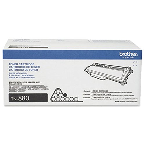 Brother TN880 Black Original Toner Extra High Yield (12,000 Yield)