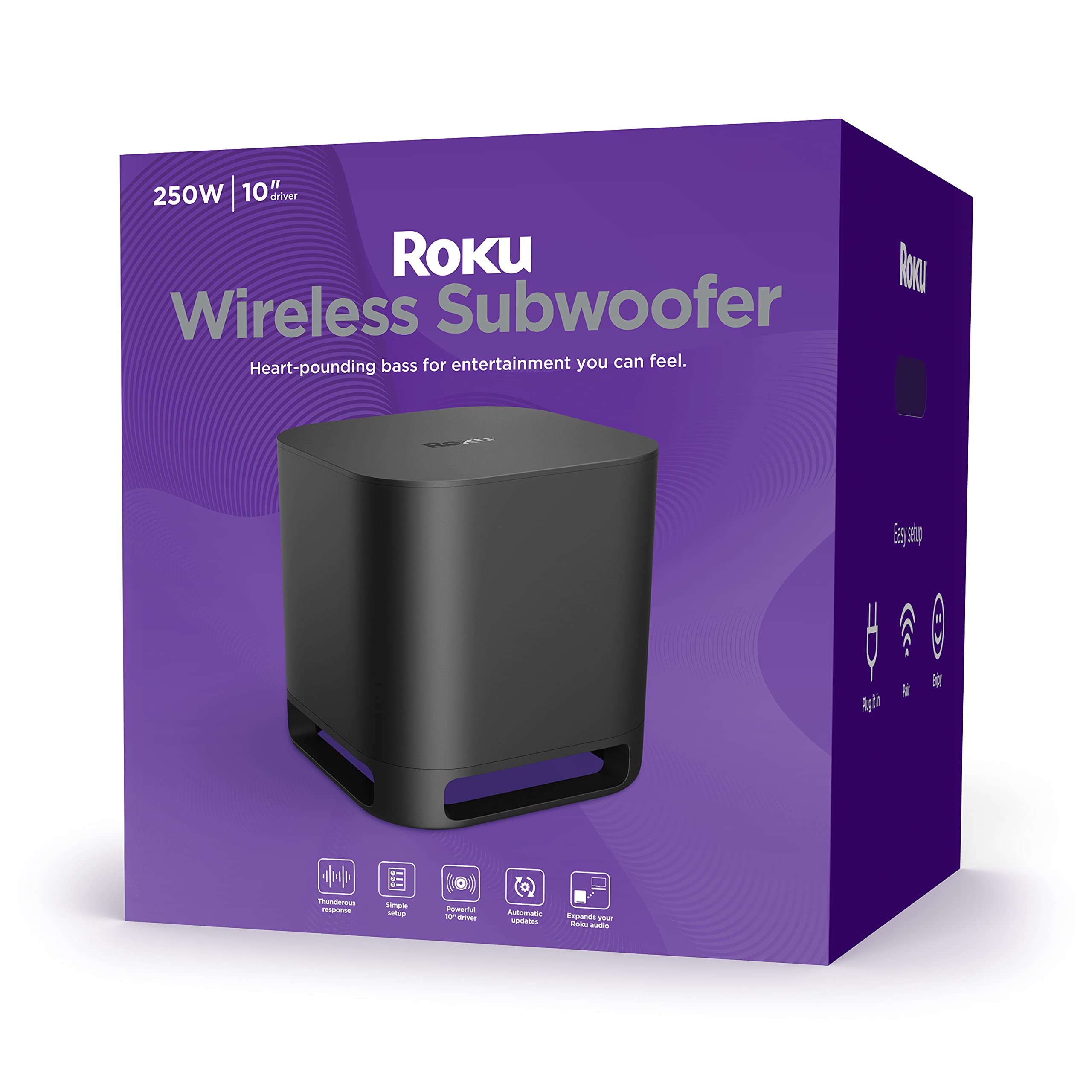 Roku Subwoofer Nirkabel (untuk Streambar atau TV...