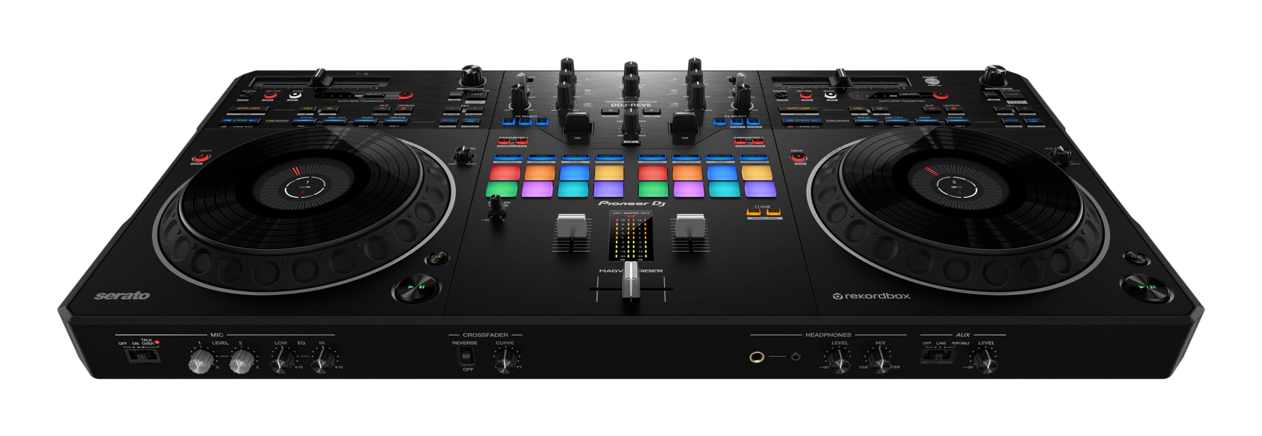 Pioneer DJ Kontroler DJ DDJ-REV5 4-dek dengan Pemisahan...