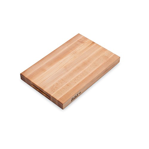 John Boos Papan Potong Reversibel Bertepi Kayu Maple Se...