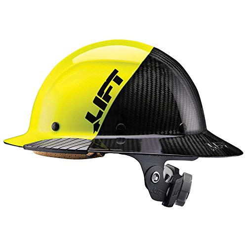 LIFT Safety DAX Carbon Fiber Full Brim 50-50 (Kuning/Hi...