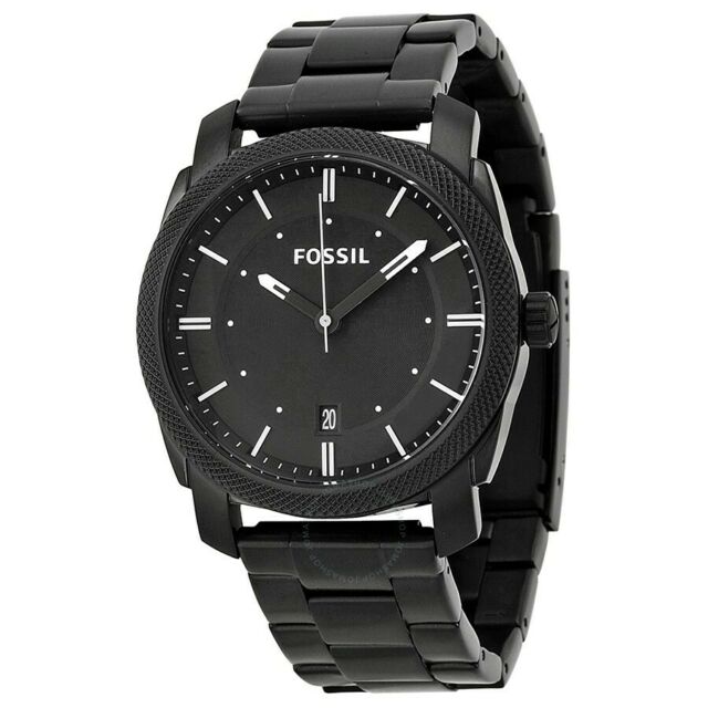 Fossil FS4775 Mesin Tiga Jarum Jam Stainless Steel Hita...