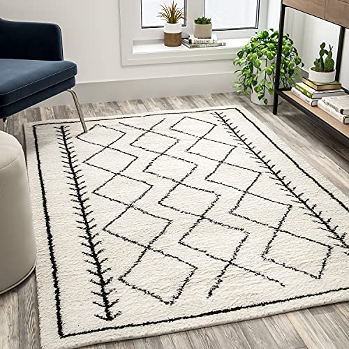 Flash Furniture Karpet Area Diamond Trellis Shag Style ...