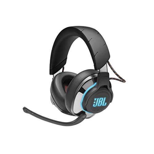 JBL Quantum 800 - Headset Gaming Nirkabel dengan Peredam Kebisingan Aktif dan Bluetooth 5.0 - Hitam