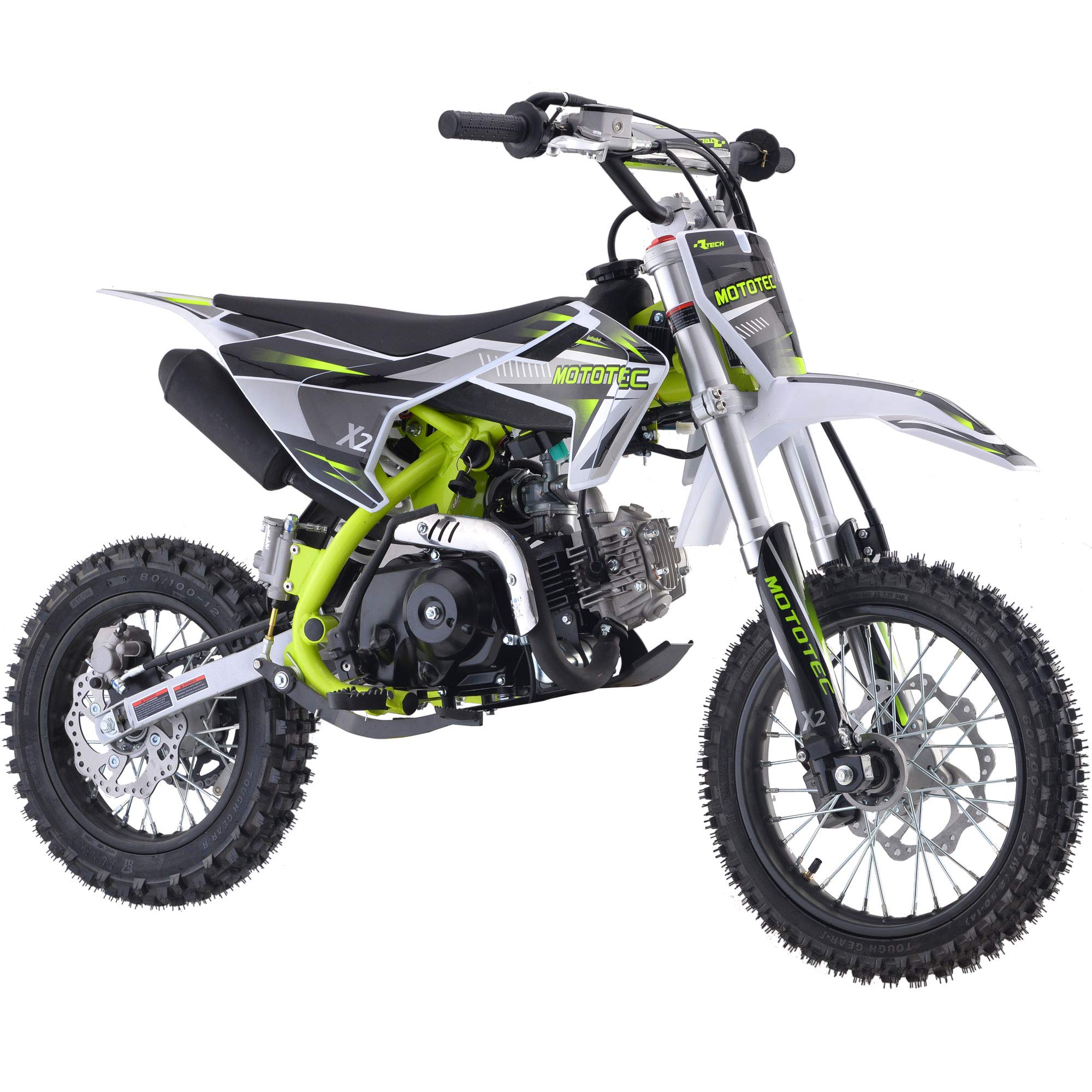 MotoTec X2 110cc 4-Stroke Sepeda Motor Trail Gas Hijau