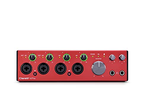 Focusrite Antarmuka Audio USB Clarett+ 4Pre 18-in / 20-...