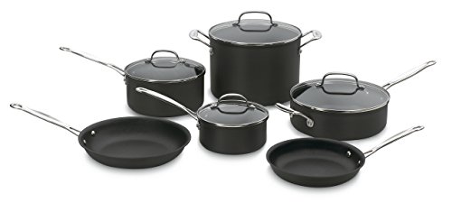 Cuisinart Set Peralatan Masak Anodisasi Keras Anti Leng...