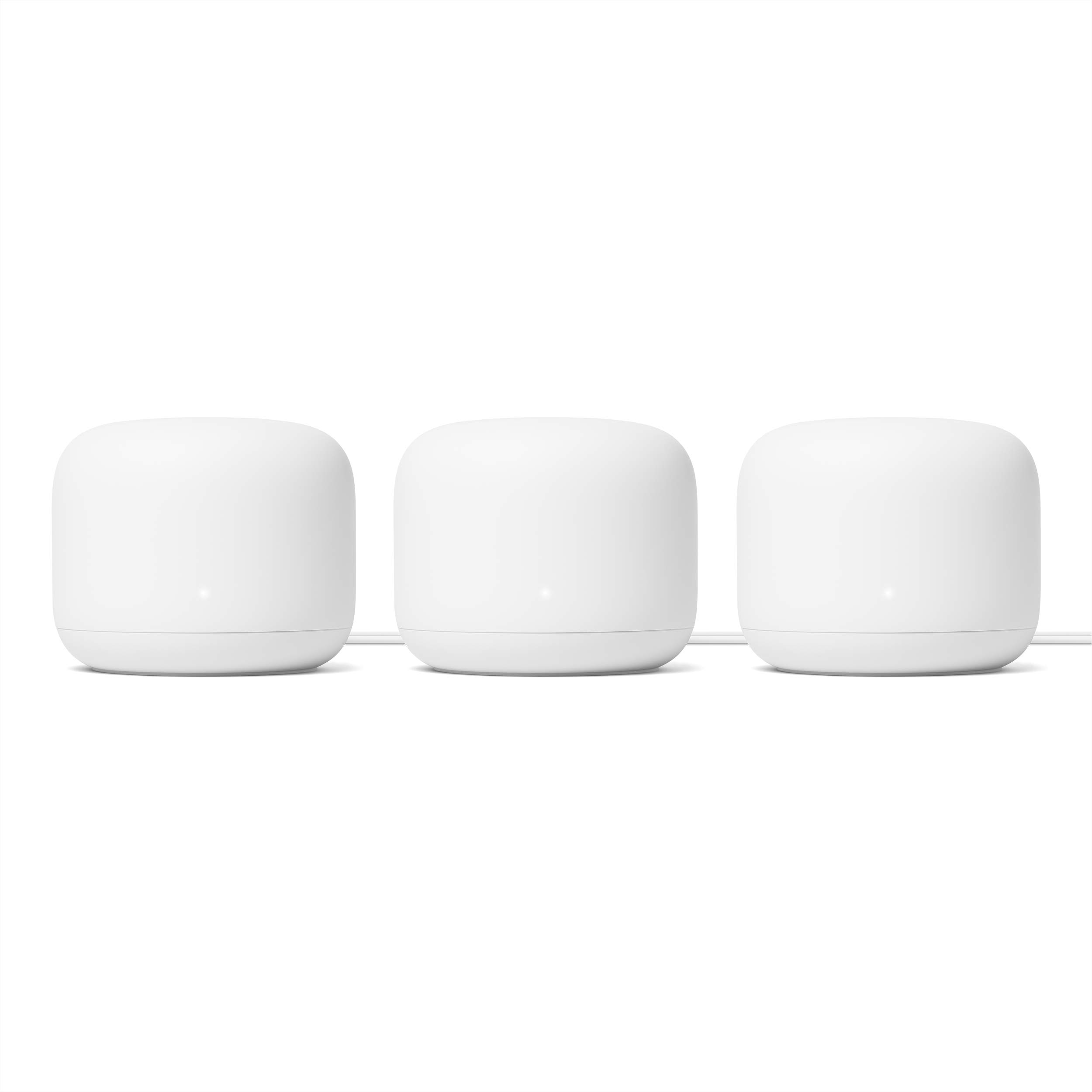 Google Nest Wifi -  AC2200 - Mesh WiFi System -  Wifi Router - 6600 Sq Ft Coverage - 3 pack