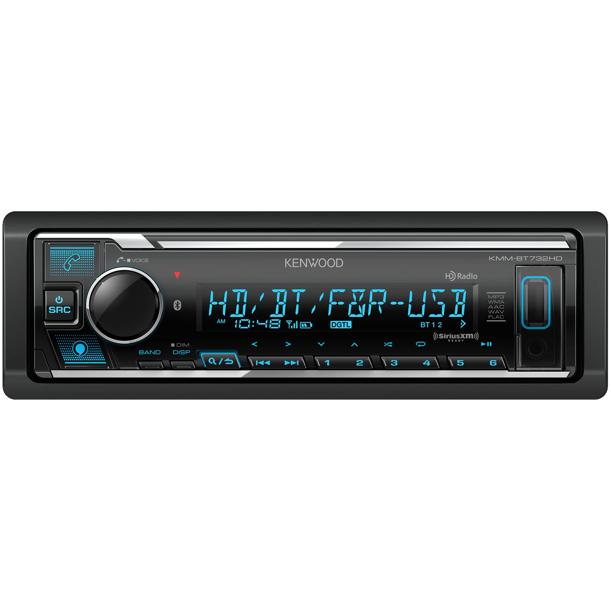 KENWOOD Penerima Media Digital Bluetooth KMM-BT732HD Me...