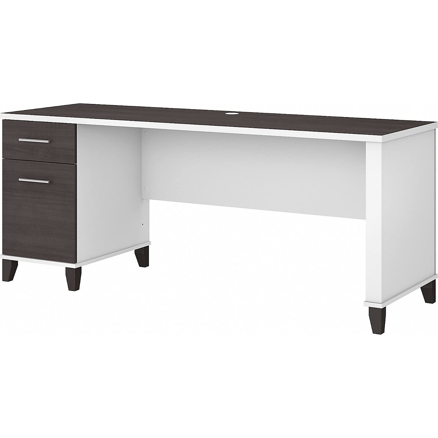 Bush Furniture Meja Kantor Somerset 72W dengan Laci dal...