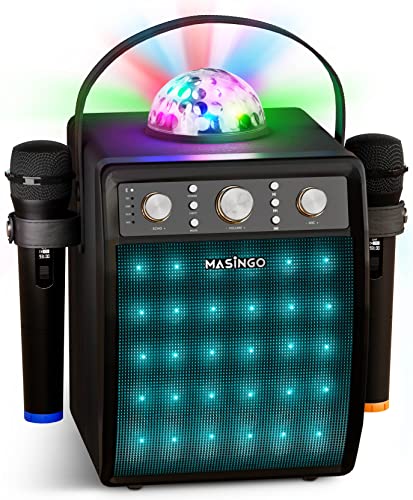 MASINGO Mesin Karaoke Bluetooth untuk Dewasa dan Anak-a...