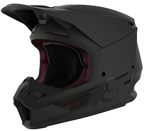 Fox Racing powersports-Helm YTH V1 Helm Hitam Matte