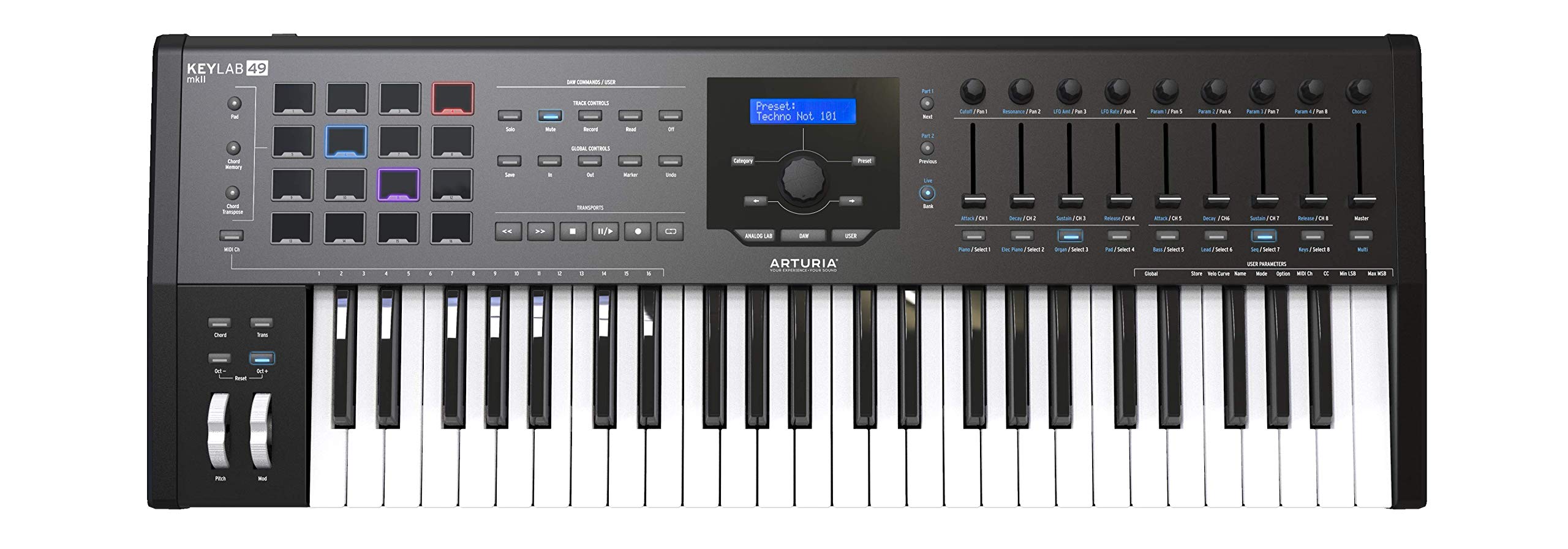 Arturia KeyLab MkII - Pengontrol Keyboard MIDI USB Semi...