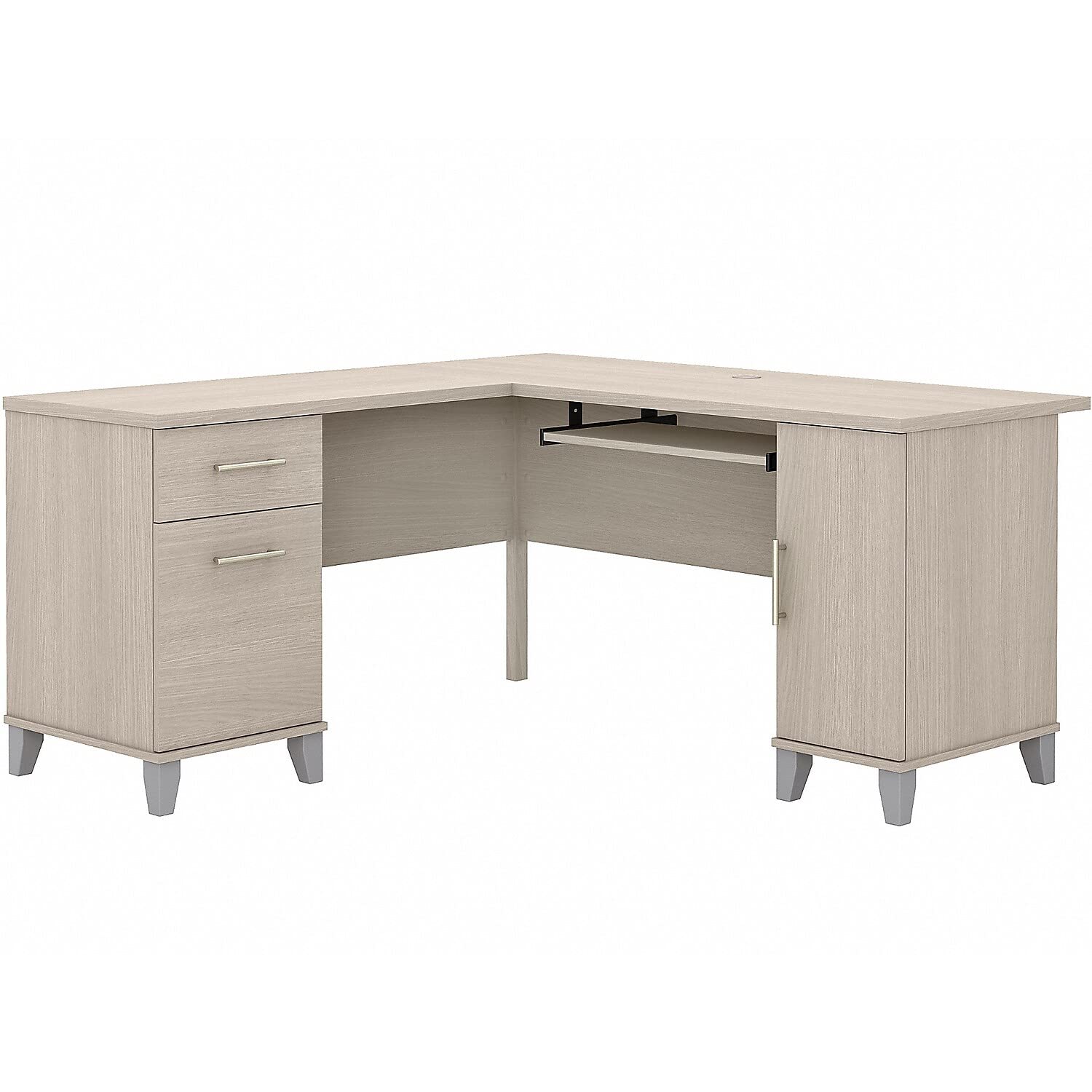 Bush Furniture Meja Berbentuk L Somerset 60W dengan Pen...