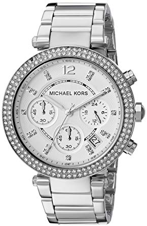 Michael Kors Jam Tangan Wanita Parker Silver-Tone MK535...