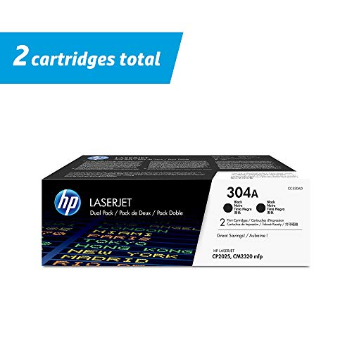 HP 304A | CC530AD | 2 Kartrid Toner | Hitam